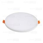 Balta įmontuojama LED panelė UNO 14W 3000K (Keičiamo skersmens)