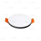 Juoda įmontuojama LED panelė UNO 10W 3000K (Keičiamo skersmens)