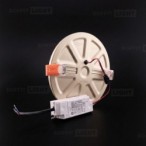 Aukso spalvos įmontuojama LED panelė UNO 20W 3000K (Keičiamo skersmens)