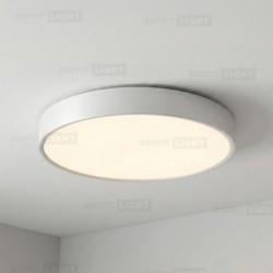 Baltas lubinis LED šviestuvas SUN60 CCT + pritemdomas 50W D:60CM valdomas pulteliu
