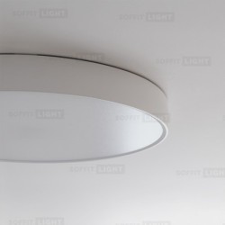 Baltas lubinis LED šviestuvas SUN60 CCT + pritemdomas 50W D:60CM valdomas pulteliu
