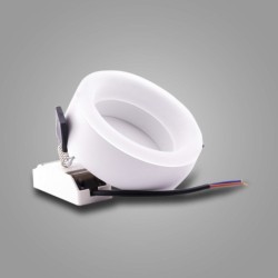 Įmontuojamas lubinis LED šviestuvas DONUT 9W 3000K 720lm Baltas IP20