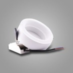 Įmontuojamas lubinis LED šviestuvas DONUT 9W 3000K 720lm Baltas IP20