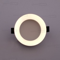 Įmontuojamas lubinis LED šviestuvas DONUT 9W 3000K 720lm Baltas IP20