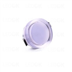 Įmontuojamas LED šviestuvas 5W šilta balta (2700K) CRYSTAL Apvalus