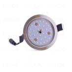 Įmontuojamas LED šviestuvas 7W šilta balta (2700K) CRYSTAL Keturkampis