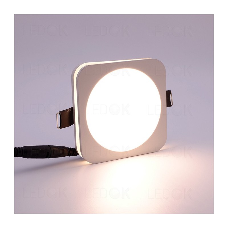 Įmontuojamas LED šviestuvas 10W šilta balta LAYER (2700K) Keturkampis