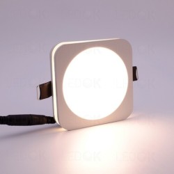 Įmontuojamas LED šviestuvas 5W šilta balta LAYER (2700K) Keturkampis