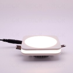 Įmontuojamas LED šviestuvas 5W šilta balta LAYER (2700K) Keturkampis