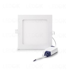 Įmontuojama LED panelė 18W šilta balta (2700K) Keturkampė