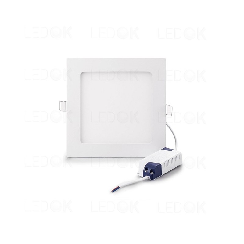 Įmontuojama LED panelė 18W šilta balta (2700K) Keturkampė