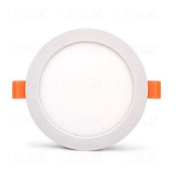 Įmontuojama LED panelė SLIM 12W šilta balta (3000K) apvali