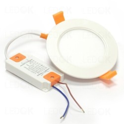 Įmontuojama LED panelė SLIM 18W šilta balta (3000K) apvali