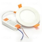 Įmontuojama LED panelė SLIM 18W šilta balta (3000K) apvali