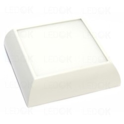 Paviršinio montavimo LED panelė 24W šilta balta (3000K) keturkampė