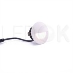 Įmontuojamas LED šviestuvas STEP 3W šilta balta (3300K) apvalus