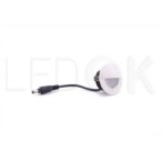 Įmontuojamas LED šviestuvas STEP 3W šilta balta (3300K) apvalus