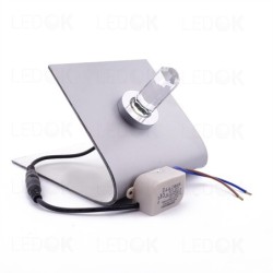 Įmontuojamas LED šviestuvas CLEAR 1W šilta balta (3300K)