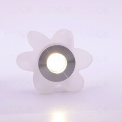Įmontuojamas LED šviestuvas FLOWER 1W šilta balta (3300K)