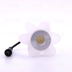 Įmontuojamas LED šviestuvas FLOWER 1W šilta balta (3300K)