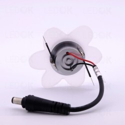 Įmontuojamas LED šviestuvas FLOWER 1W šilta balta (3300K)