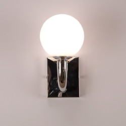 Sieninis LED šviestuvas BOO 2W šilta balta (2700K) Chromo/Balta
