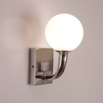 Sieninis LED šviestuvas BOO 2W šilta balta (2700K) Chromo/Balta