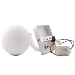 Sieninis  LED šviestuvas BOO 2W šilta balta (2700K) Balta/Balta