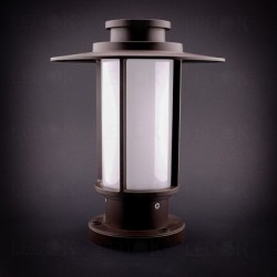 Pastatomas LED lauko šviestuvas 6W šilta balta (2700K) Tamsiai ruda