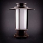 Pastatomas LED lauko šviestuvas 6W šilta balta (2700K) Tamsiai ruda