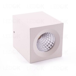 Paviršinio montavimo LED šviestuvas 3W šilta balta (3300K) Balta