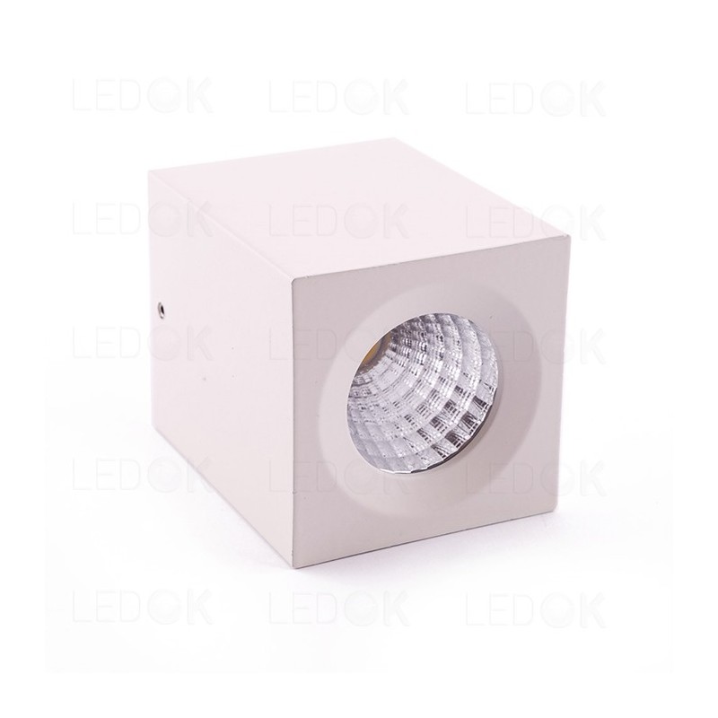 Paviršinio montavimo LED šviestuvas 3W šilta balta (3300K) Balta