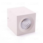Paviršinio montavimo LED šviestuvas 3W šilta balta (3300K) Balta