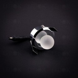 Įmontuojamas LED šviestuvas CORE-MATT 1W šilta balta (3000K) Chromo