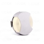 Įmontuojamas LED šviestuvas 2xSATIN 1W šilta balta (3000K)