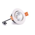 Įmontuojamas LED pakreipiamas šviestuvas 5W šilta balta (3300K) Balta
