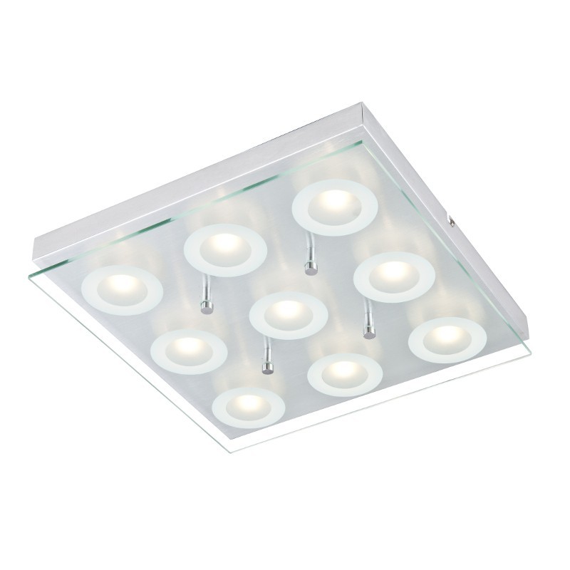 LED lubinis šviestuvas NINER 45W šilta balta (3000K) keturkampis