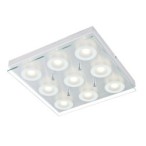 LED lubinis šviestuvas NINER 45W šilta balta (3000K) keturkampis