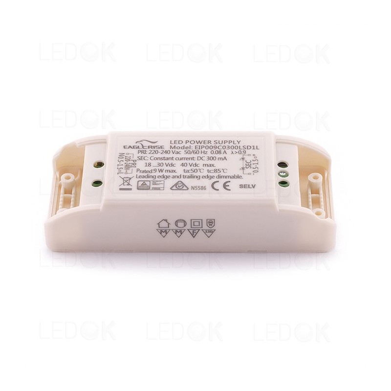 TRIAC pritemdomas 9W impulsinis srovės šaltinis (AC220V) DC18-30V 300mA