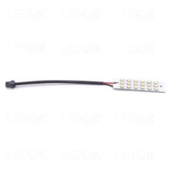 LED šaltinis 1.2W SMD šalta balta (6000K) Keturkampis