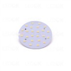 LED šaltinis PCB SMD 12W šilta balta (3000K) apvalus