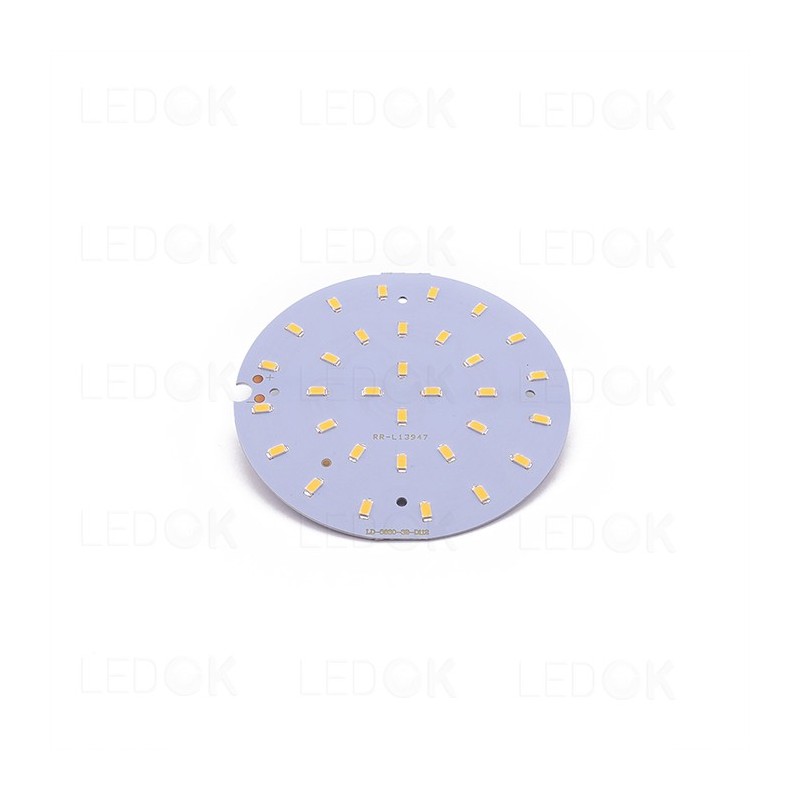 LED šaltinis PCB SMD 16W šilta balta (3000K) apvalus