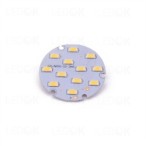 LED šaltinis PCB SMD 6W šilta balta (3000K) apvalus