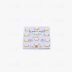 LED šaltinis PCB SMD 6W šilta balta (3000K) keturkampis