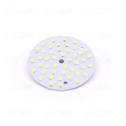 LED šaltinis PCB SMD 7W šilta balta (3000K) apvalus