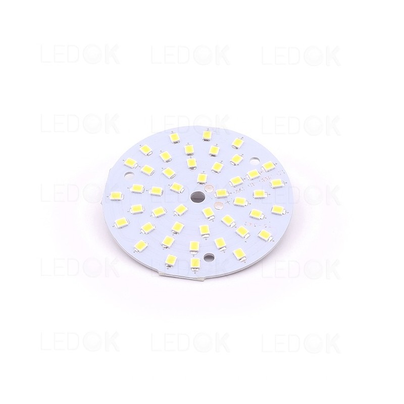 LED šaltinis PCB SMD 7W šilta balta (3000K) apvalus