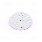 LED šaltinis PCB SMD 7W šilta balta (3000K) apvalus