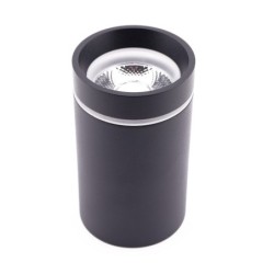 Paviršinio montavimo LED šviestuvas 10W šilta balta (3000K) Juoda