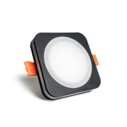 Įmontuojamas  LED šviestuvas LAYER BK 10W šilta balta (3000K) Juodas