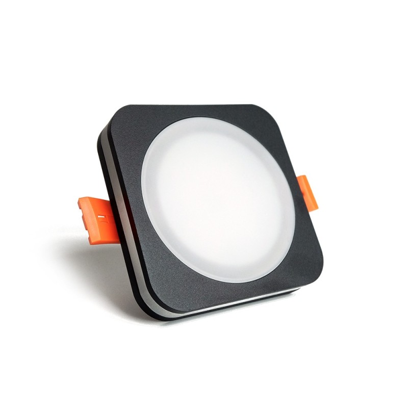Įmontuojamas  LED šviestuvas LAYER BK 10W šilta balta (3000K) Juodas